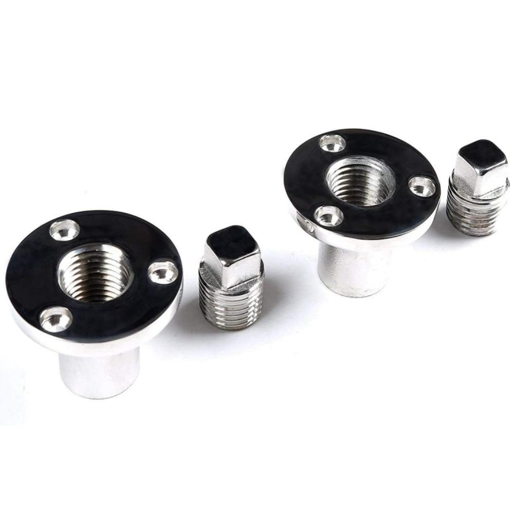 Boat Garboard Drain Plug Marine Stainless Steel Bilge Plug Kit