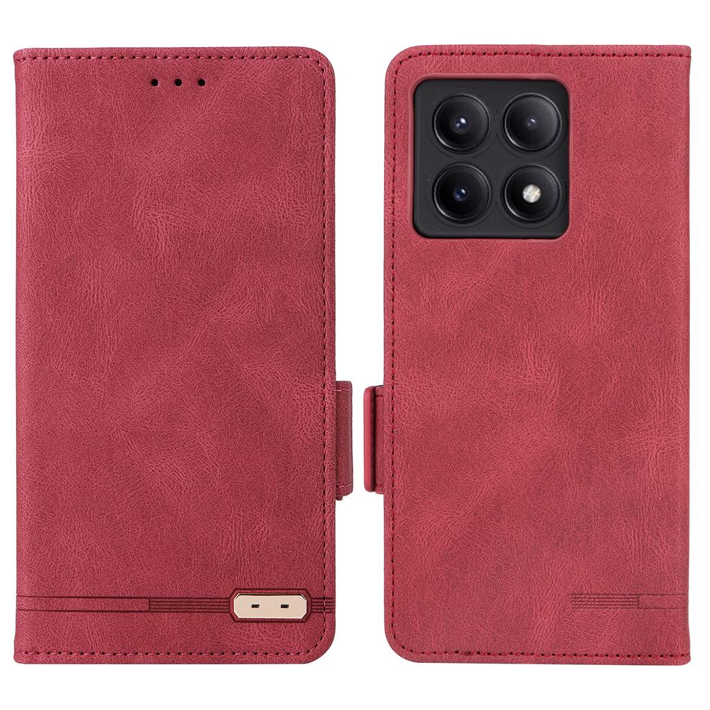 For Xiaomi Redmi K70E 5G/Poco X6 Pro 5G Leather Case Wallet Flip Phone Cover