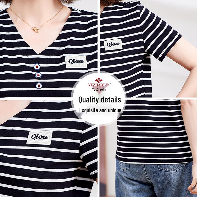 Yuzhaolin Women's Casual T-Shirt for Middle-Aged & Elderly