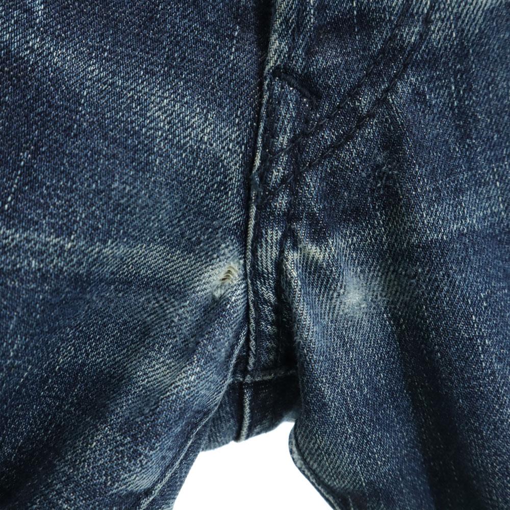 KITSUNE Made In Japan Cut Off Straight Denim Pants W29 Button Fly Men's Used