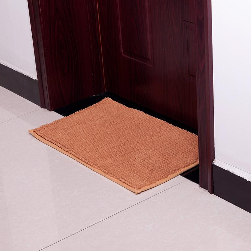 Mikrofaser Kurzhaar Chenille Fußmatte Badezimmer Wohnzimmer Türvorleger Schlafzimmer Teppich Stufenmatte Rutschfester Teppich