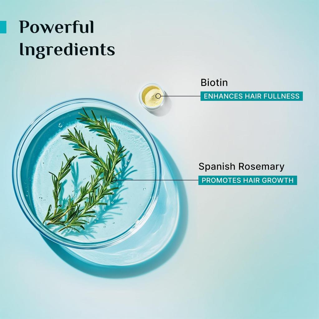 Pilgrim Spansk Rosmarin & Biotin Anti Håravfall Schampo 200ml För Hårstyrka & Tillväxt