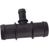 2pcs Black Plastic Universal Car Heater Hose Fitting Connector 1-1/4 5/4 5/8 32mm 16mm Tee Water Coolant Flange