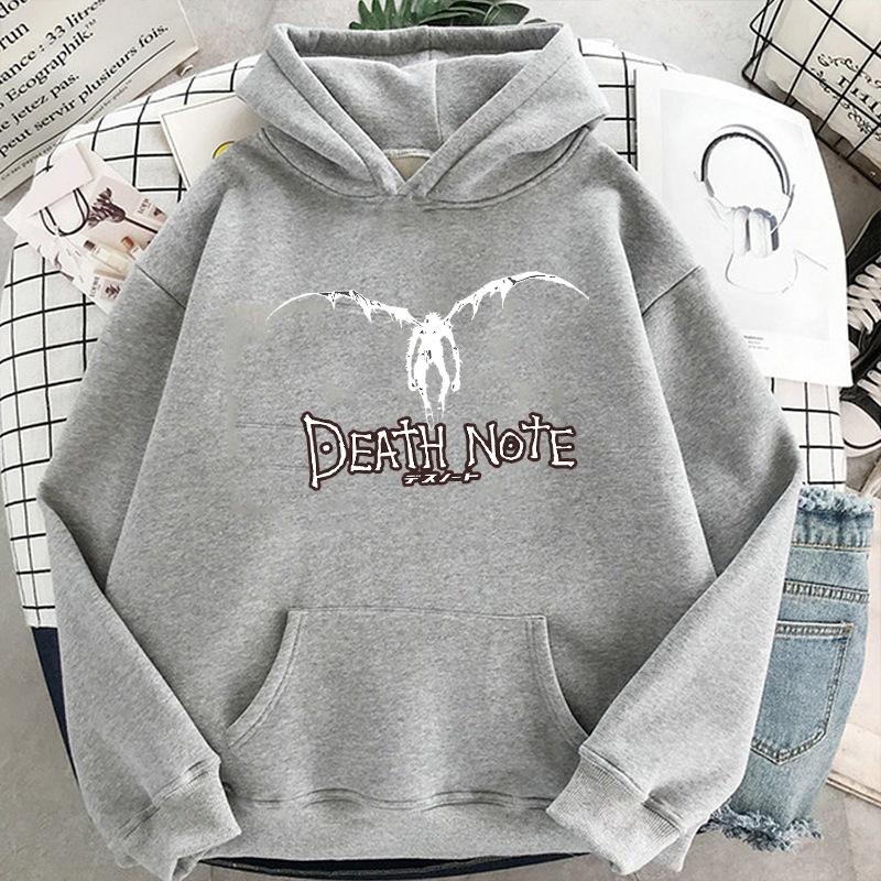 Japanese Animation Death Note Autunm Printed Men's Hoodie Hoody Clothes Vintage Casual Unisex Long Sleeve Pullovers