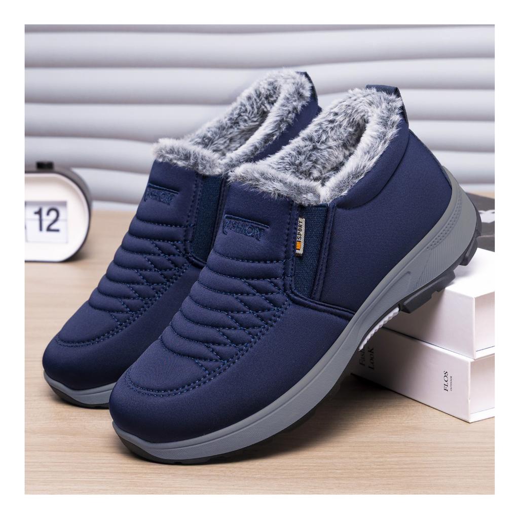 Women's Cotton Shoes, Couple's Snow Boots with Thick Fleece, Children's Warm Cotton Boots, Comfortable Short Boots