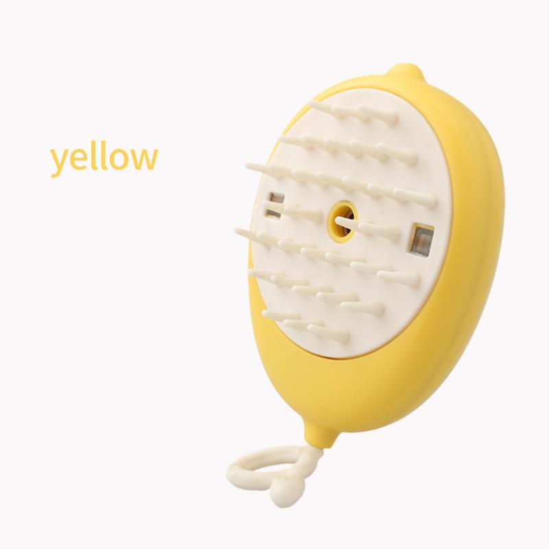 

2024 Паровая щетка для питомцев 3 в 1 Электрическая спрей-щетка для кошачьей шерсти Паровая щетка для собак для массажа Гребень для ухода за питомцами Гребни для удаления шерсти жёлтый