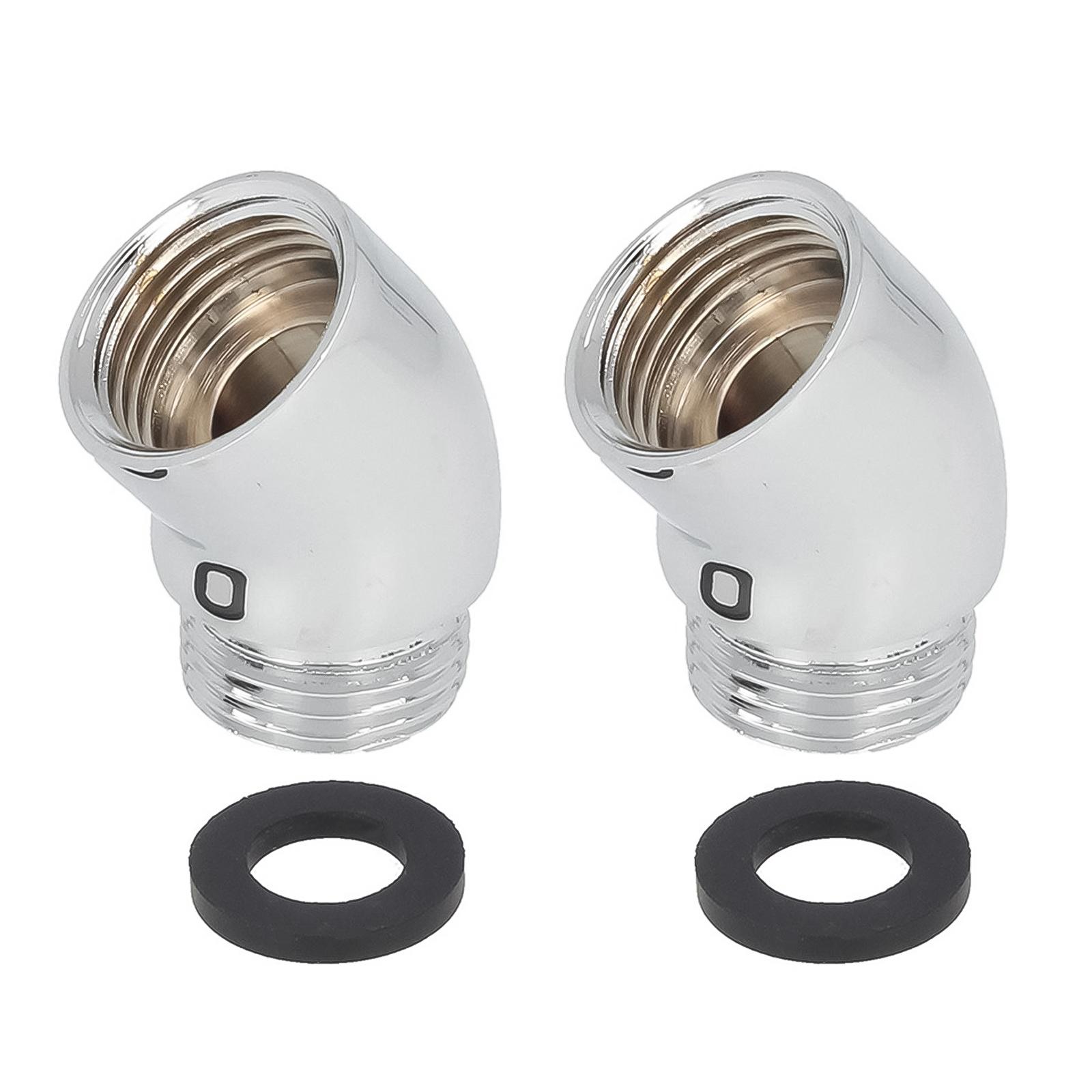 

Улучшения Соединитель колена душевого шланга 145 градусов Адаптер для трубы Адаптер удлинителя душевой штанги для увеличенного вылета в ванной