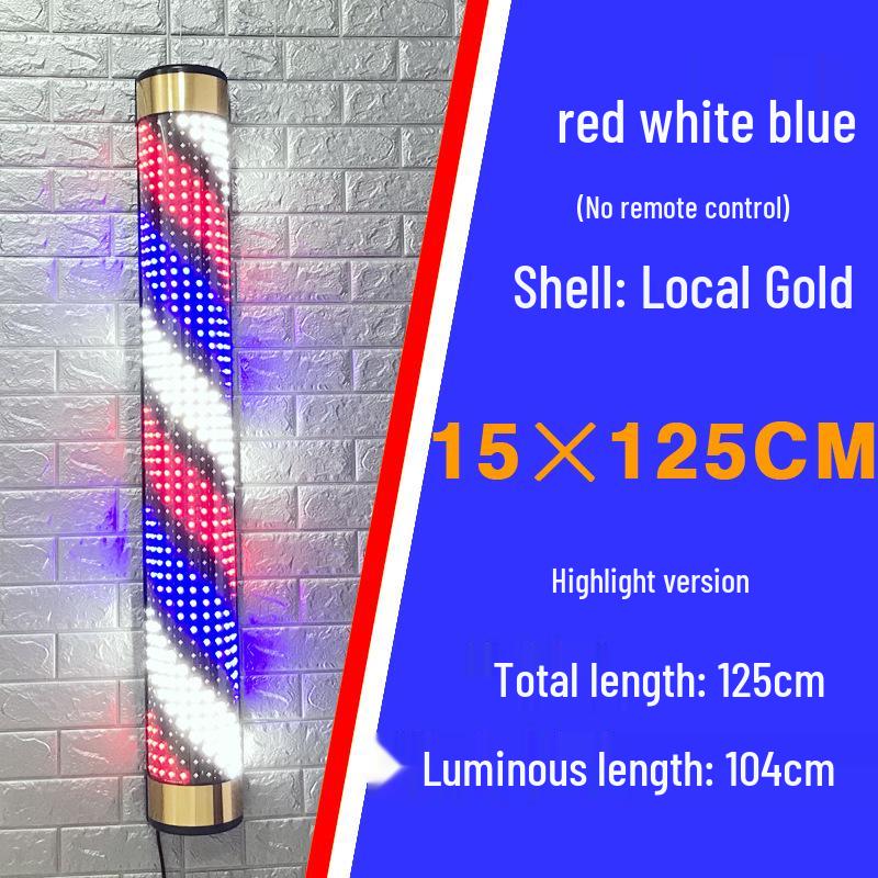 Wall-Mounted Waterproof LED Rotating Barber Shop Light Box