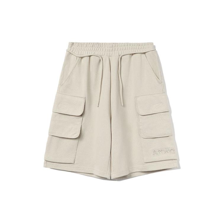 Li Ning Casual Shorts Men s Oat Gray AKSR685-2 S