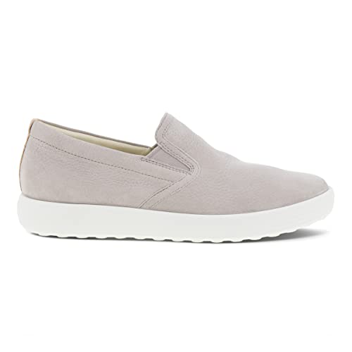 ECCO Women's Soft 7W Slip-On Walking Shoes, Grey Rose/Powder, Sizes 22.0cm-22.5cm, 2.5E