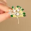 Rural Style Summer Gardenia Brooch for Women - Elegant & Trendy