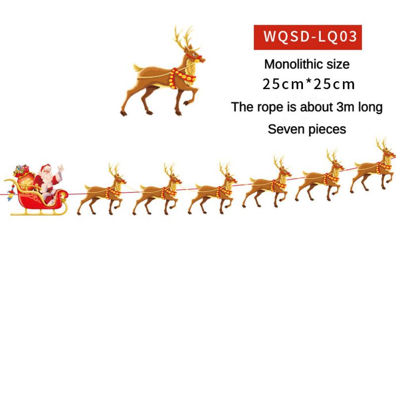 Christmas Banner 2024 Merry Christmas Decorations For Home Garland Santa Claus Navidad For Xmas Gift Noel Decor New Year 2025