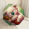 1PC Koala, Forest Automatic Open/Close Umbrella with Windproof, 8-Rib Sturdy Canopy, Durable Ribs, Fashionable Design1275A