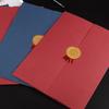 Graduation A4 Award Certificate Holder Three-Fold Page Paper Envelope Document Folder Gilding Process Exquisite Diploma Cover