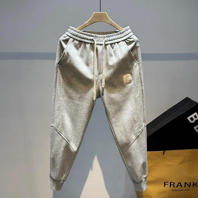 

Мужские весенне-осенние модные брендовые сексуальные брюки, американская высокая улица, ретро, повседневные спортивные брюки M серый
