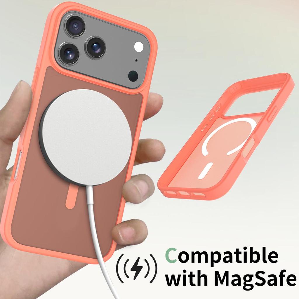 Silver Shield Frosted iPhone 17 Pro Max Magnetic Case