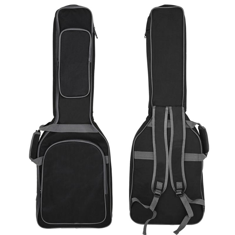 Waterproof Guitar Gig Bag For Electric Guitars Spacious Compartment Guitar Carrying Case Adjustable Strap Modern Design