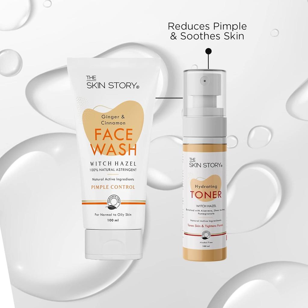 The Skin Story Pimple Care Duo (Face Wash + Toner)
