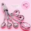 High-end Women's Car Keychain Diamond Inlaid Crystal Horseshoe Key Ring Luxury Rhinestone Key Fob Pendant Rope for Auto Key Decoration Accessories