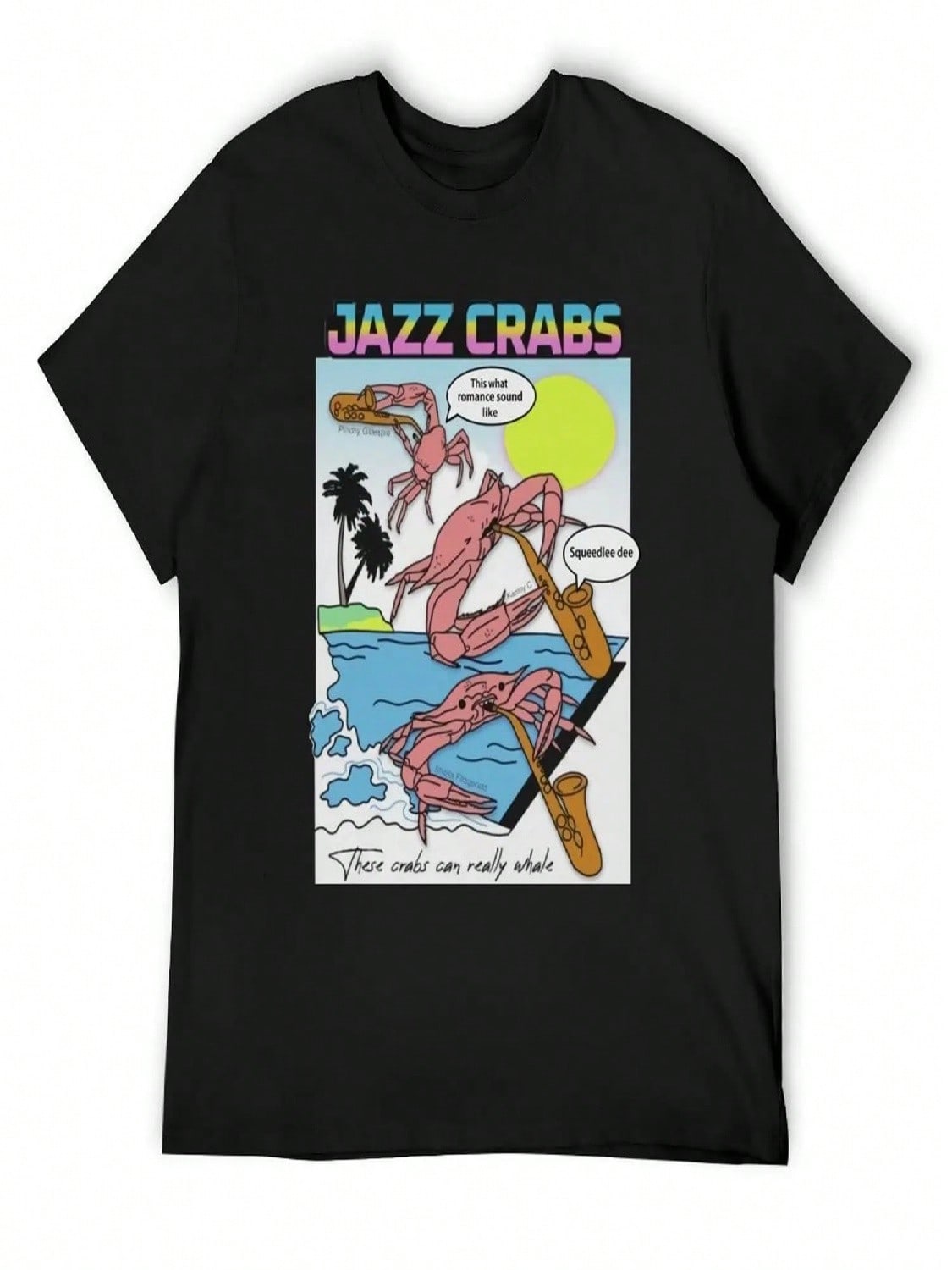 Jazz Crabs T-Shirt Anime New Edition Anime Stuff Anime Figures Cotton T Shirt unisex S разноцветный