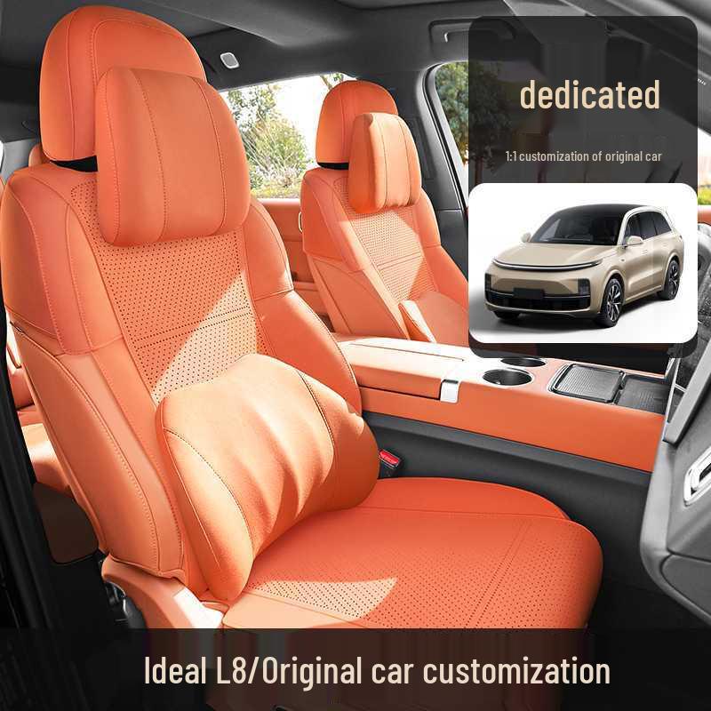 Ideal L8 Car Seat Cushion: Universal, Half-Surround, Suede, Suitable for Four to Six Seats, All-Season Use.
