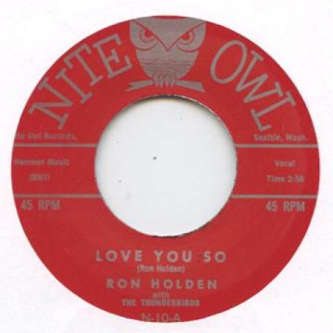 

7inch Record RON HOLDEN - Love You So / My Babe NITEOWL10 Nite Owl 2010 UK Blues