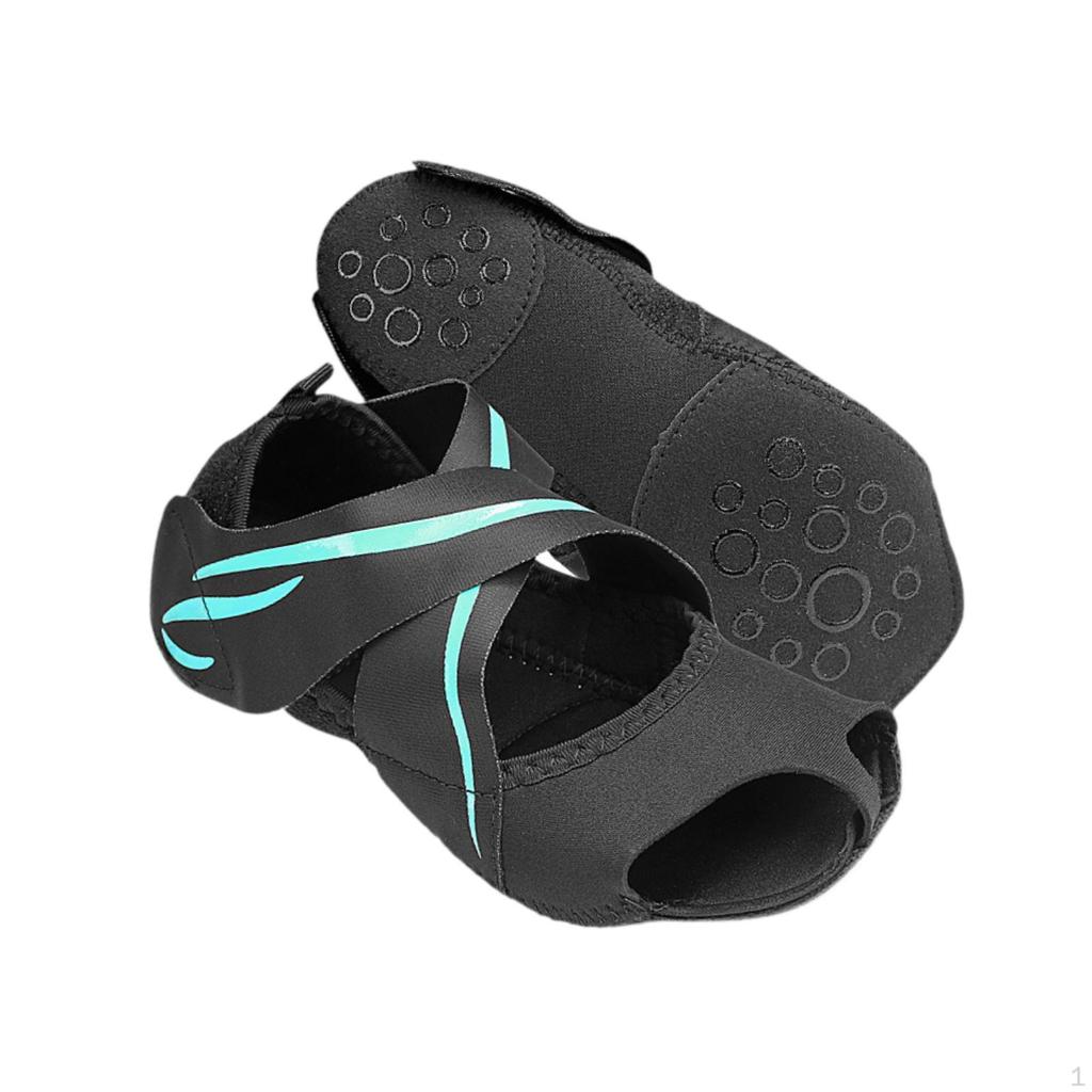 Socks for Women Grip Cross Tie Breathable Anti Skid Toeless Sports Fitness, Workout,