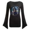 Spiral Womens/Ladies Reaperette Gothic Flared T-Shirt