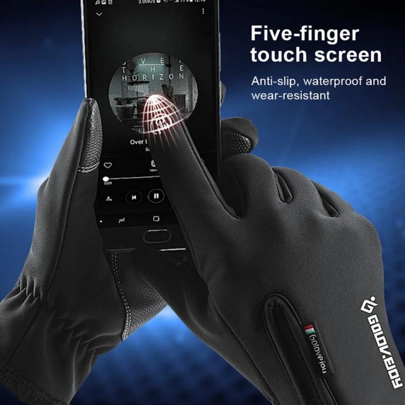 Winter Gloves Touch Screen Cycling Gloves Water Resistant Windproof Warm Gloves Cold Weather Gloves for Men and Women