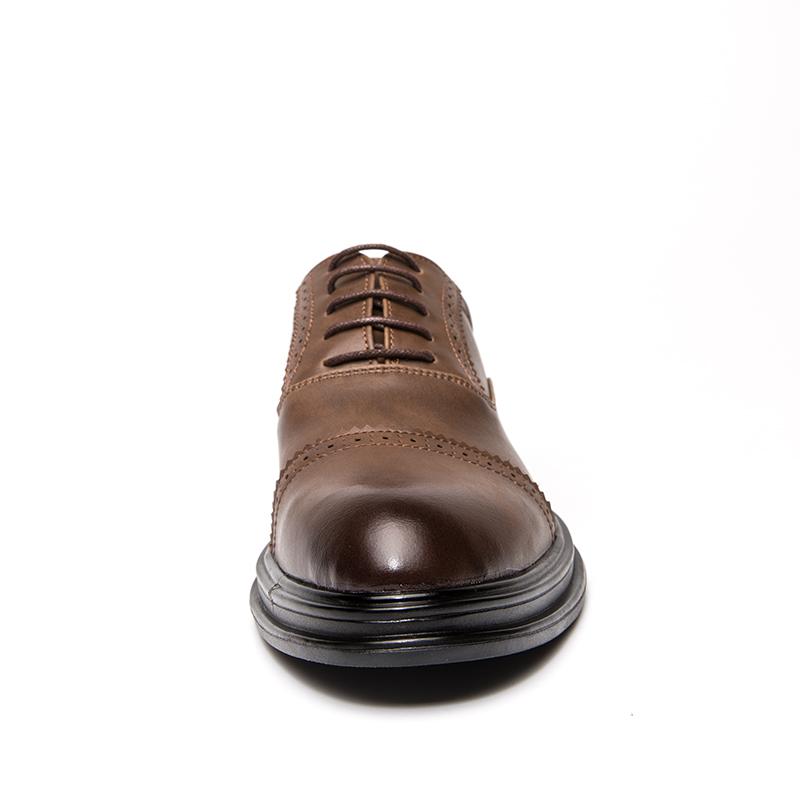 Men’s Brogues Dress Formal Leather Business Derby Shoes Wingtip Tuxedo Wedding Blazers Saddle Shoes Large Size