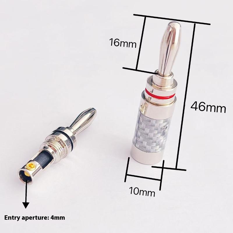 Speaker Amplifier Terminal Binding Post Nut Banana Plug Jack Socket Connector Long Thread Adapter