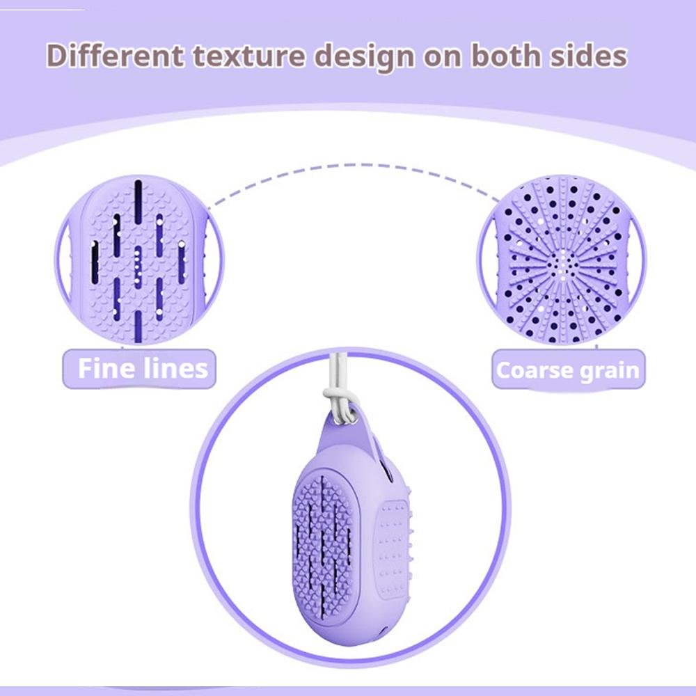 Dual-Sided Silicone Bar Soap Scrubber – Exfoliating Soap Holder Pouch With Gentle & Deep-Clean, Quick-Dry Soap Saver For Shower