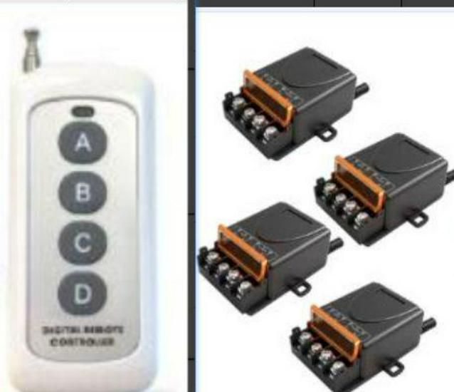 High Power 220V Wireless Remote Control Switch for Water Pumps, Irrigation, Fans, Smoke Extractors, and Sprayers.