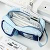 Large Capacity Pen Bag Cat Star Print Stationery Bag Durable Pencil Case  Gift