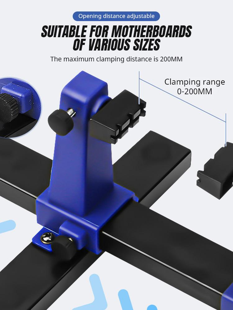 Adjustable PCB Holder 360° Rotating Printed Circuit Board Jig Soldering Assembly Stand Clamps Thickness 1.2/1.8/2.0/3.0/4.0mm