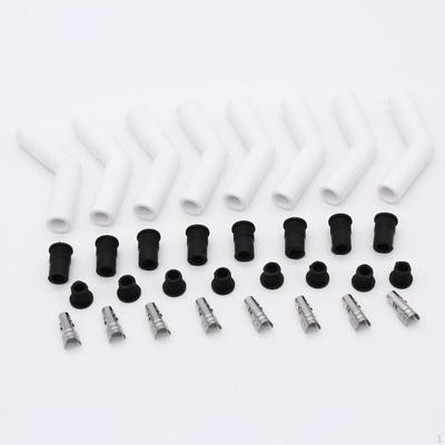 8 Stück Keramik Zündkerzenstecker-Kappe Zubehör Drahtbuchsen Ersatz