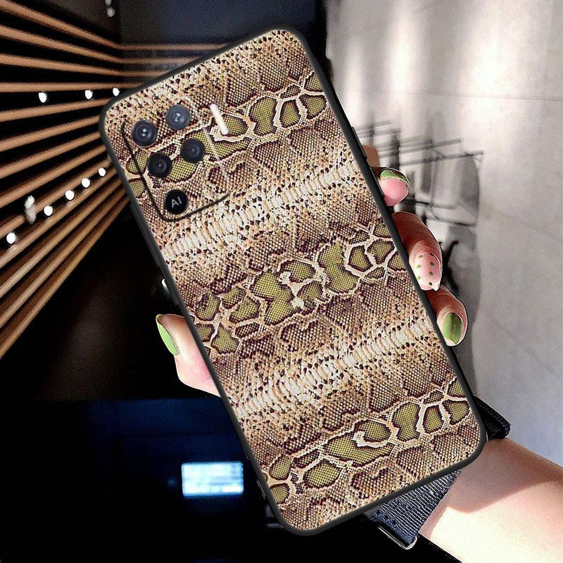 

Чехол под змеиную кожу для Oppo A78 A98 A18 A38 A58 A60 A80 A40 A77 A57 A17 A74 A54 A94 A96 A76 A16 A15 A5 Pro OPPO A17