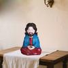 Meditating Old Man Ornaments Meditating Old Man Statue Easter Christmas Desktop Character Decoration