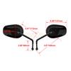8MM Motorcycle Rear View Side Mirrors Bright Black For Harley Touring Road King Road Glide Sportster 883 1200 Dyna Softail