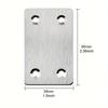 Set of 20 Straight Connectors with Four Holes for Securing Furniture, Wood, Shelves and Cabinets