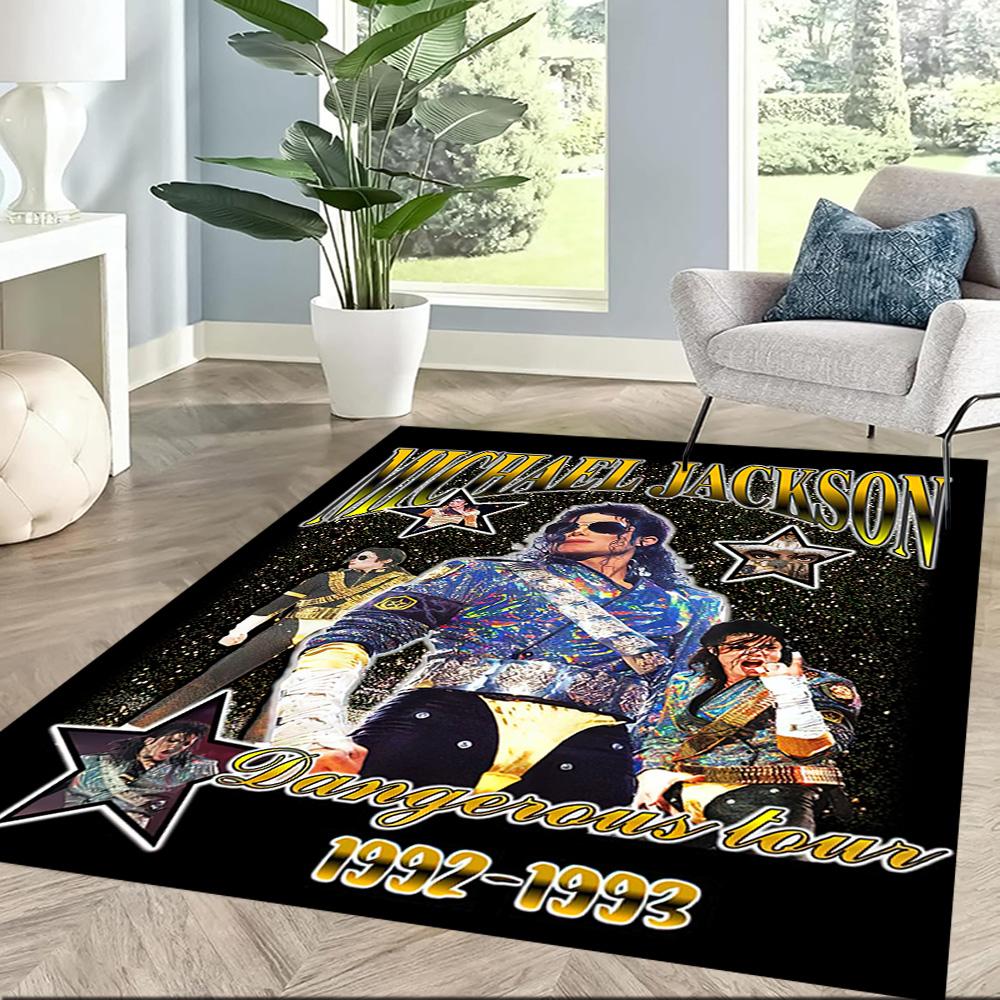 I tappeti quadrati dallo stile iconico di Michael Jackson sono un'ottima scelta per soggiorni, camere da letto, arredamento della casa e come regali.