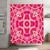 Red and Pink Abstract 3D Pattern Shower Curtain Waterproof Decorative Bathroom Accessories Home Textiles SizeCustom Made To Orde