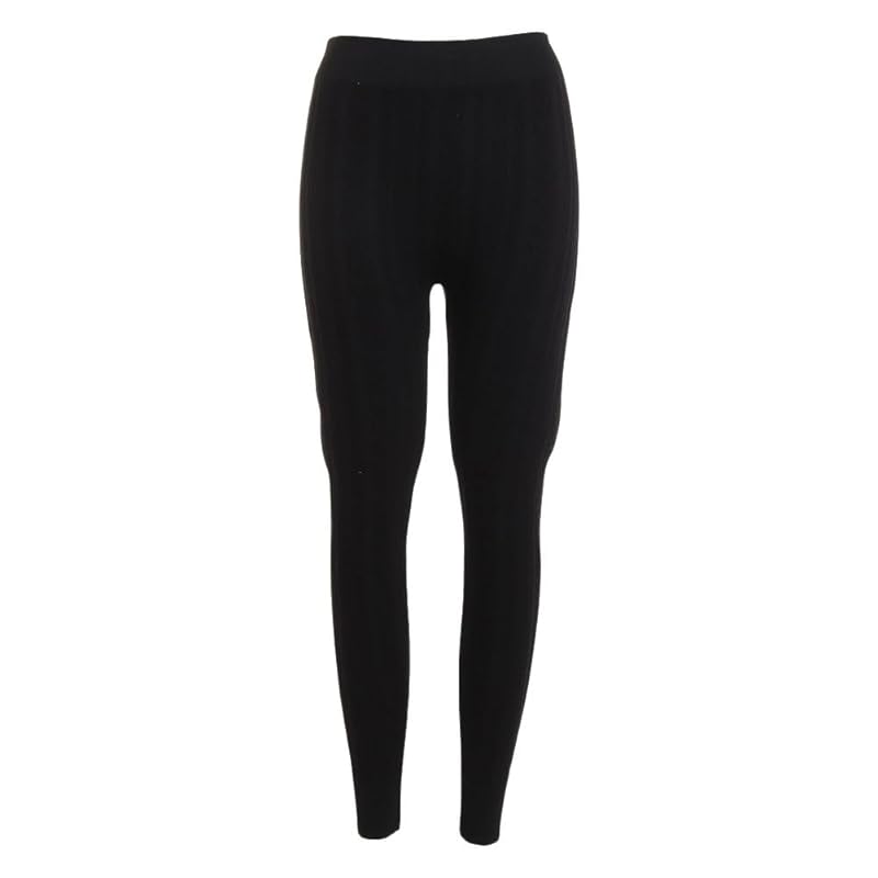 

[Haynes] spats Hanes Andy s Cable Knitting Leggings HW9-Y501 ladies black