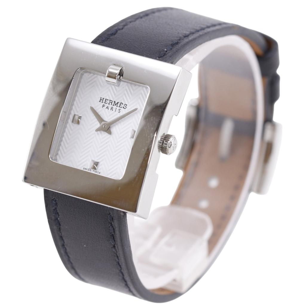 HERMES Belt watch Watches BE1.110 WhiteDial Stainless Steel/leather Quartz Analog display Women Used