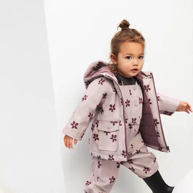 Coat Baby Fleece-Lined Hooded Cotton-Padded Jacket Children's Clothing