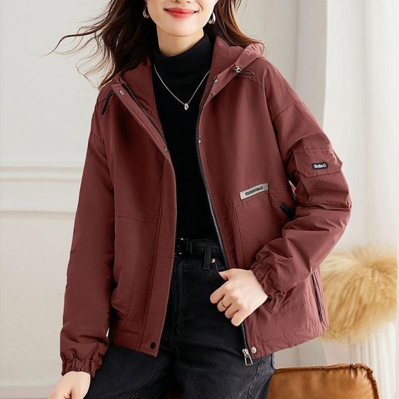 Womens Short Padded Cotton Jacket 2026 Fall Winter Warm Fleece Lined Parka Petite Ladies