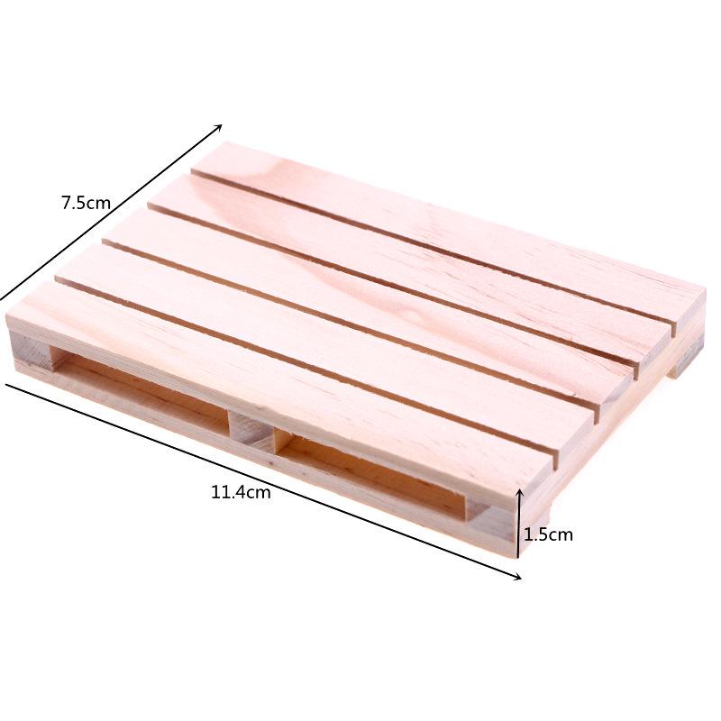 Mini Wooden Tray & Coaster Set - Heat-Resistant, Hollow Design, Solid Wood Accessory