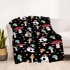 1pc Psychedelic Mushroom Garden blanket Soft and Warm for Sofa Office Camping Travel Livingroom Great Gift for Friends and Family Comfortable