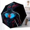 1pc Superhero Automatic Folding Umbrella - Sturdy 8-Rib Polyester Canopy,Sun-Defying Travel Companion Yy251023151
