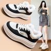 Cm Velvet Warm Thick-soled White Shoes Women's Autumn and Winter New Small Height Increase Casual Versatile Women's Shoes